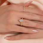 2 CT - 2.5 CT Marquise Cut Art Deco Style Moissanite Engagement Ring