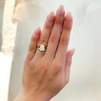 1 CT - 3 CT Elongated Cushion Cut Lab grown Diamond Split Shank Engagement Ring