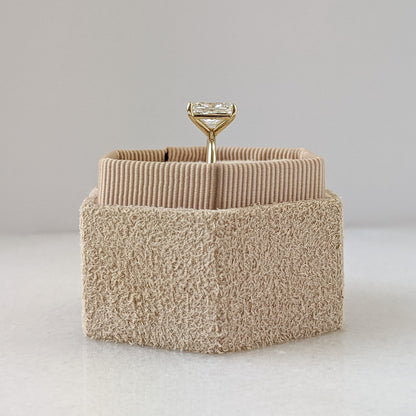 2 CT Radiant Cut Solitaire Moissanite Engagement Ring