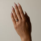 1.53 CT - 2.53 CT Pear Cut Lab grown Diamond Side Stone Engagement Ring