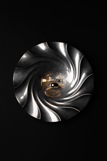 1.1 TCW Oval Moissanite Bezel Set Half Eternity Wedding Band