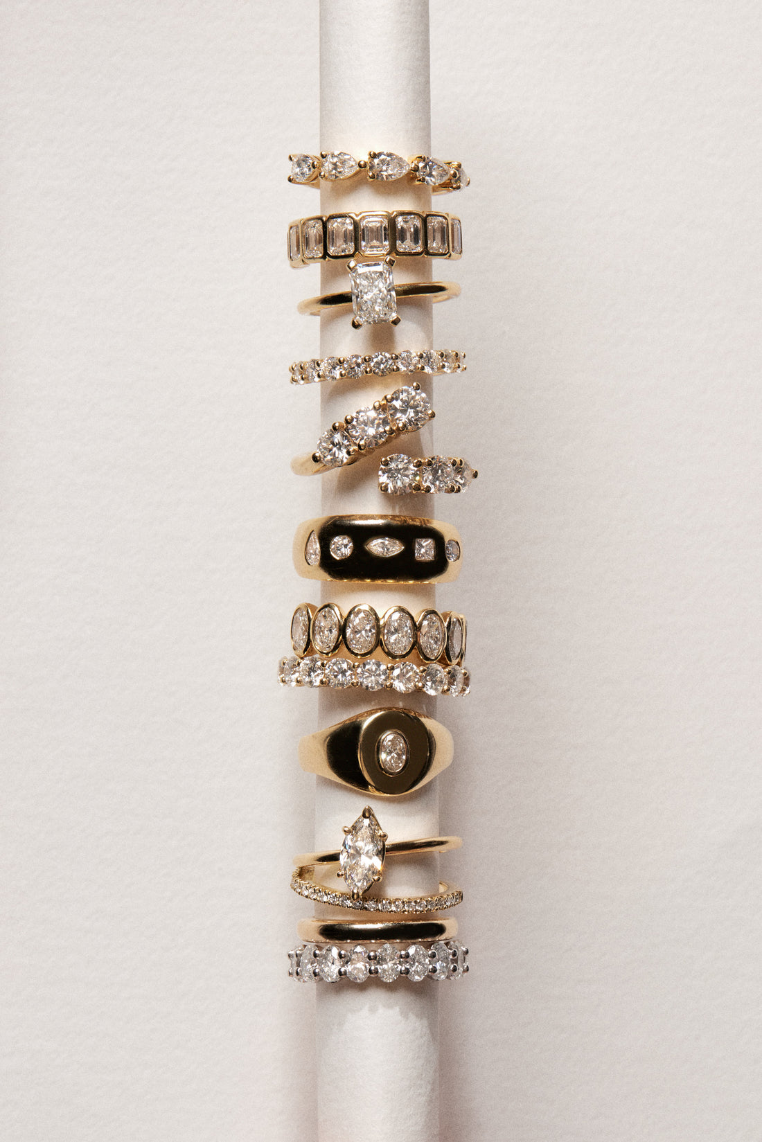 2.4 TCW Oval Moissanite Eternity Wedding Band