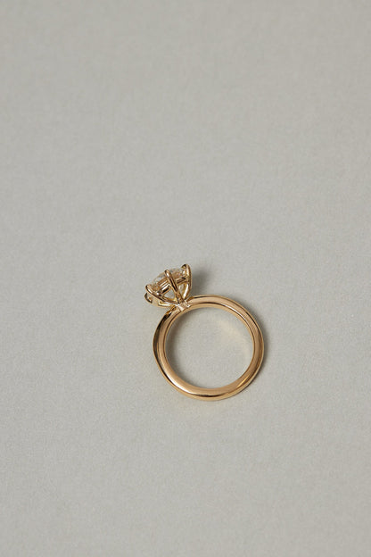 1.5 CT - 2.5 CT Round Cut Lab grown Diamond Solitaire Engagement Ring