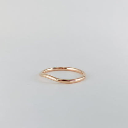 Plain Curved Wedding Band
