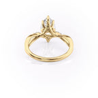 2 CT - 3 CT Marquise Cut Split Shank Cluster Moissanite Engagement Ring
