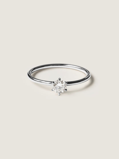 0.3 CT - 2.3 CT Round Cut Lab grown Diamond Solitaire Engagement Ring