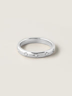 0.1 TCW Round CVD Diamond Flush Setting Wedding Band