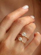 1.5 CT - 3.5 CT Round Cut Lab grown Diamond Solitaire Engagement Ring