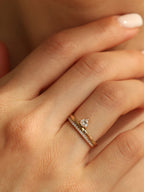 0.20 CT - 2.20 CT Trillion Cut Lab grown Diamond Solitaire Engagement Ring