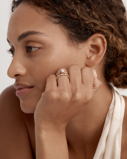 1 CT - 3 CT Pear Cut Lab grown Diamond Solitaire Engagement Ring