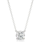 1.03 CT Round Cut Moissanite Diamond Solitaire Pendant Necklace