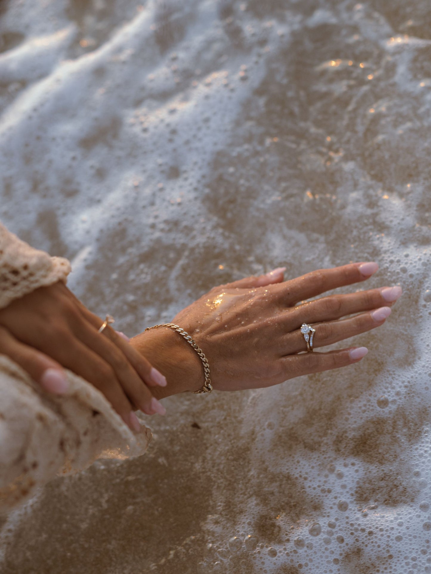 0.50 CT - 2.50 CT Round Cut Lab grown Diamond Three Stone & Pave Engagement Ring