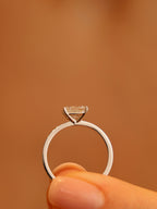 1 CT - 3 CT East-West Emerald Cut Lab grown Diamond Solitaire Engagement Ring
