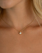 0.9 CT Round Cut Moissanite Diamond Solitaire Bezel Pendant Necklace