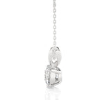 0.59 CT Round Cut Moissanite Diamond Solitaire Necklace