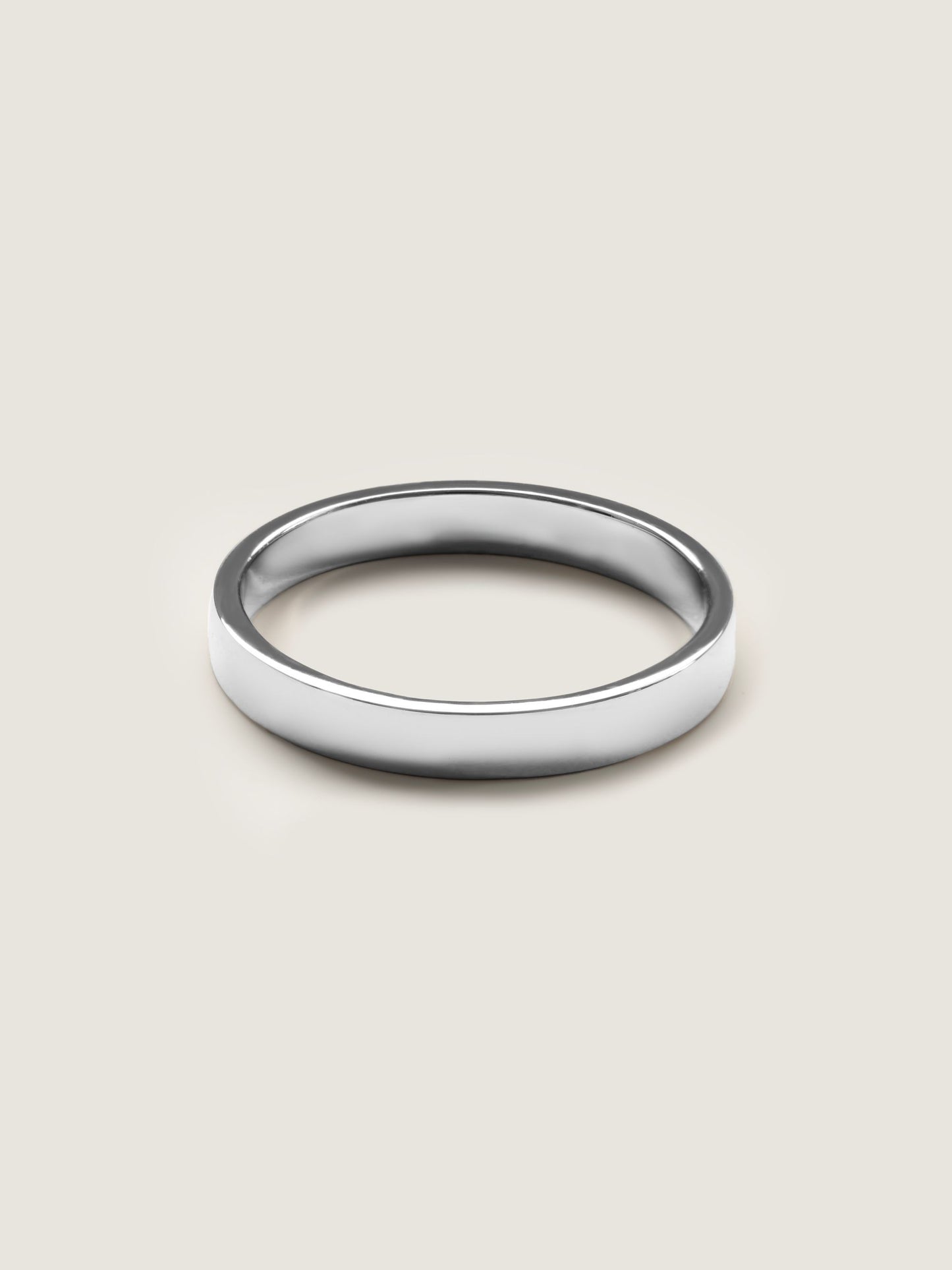 Plain Polished Wedding Band For Men