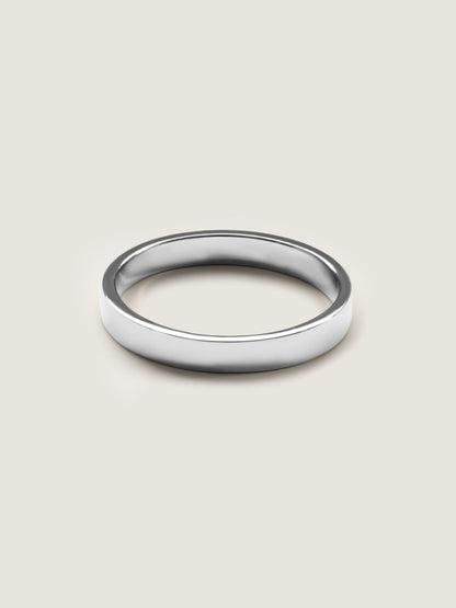 Plain Polished Wedding Band For Men