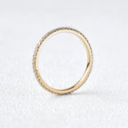 0.2 TCW Round Moissanite Full Eternity Wedding Band