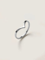 Chevron Plain Wedding Band