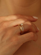 0.50 CT - 2.50 CT Asscher Cut Lab grown Diamond Pave Engagement Ring