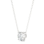 1.03 CT Round Cut Moissanite Diamond Solitaire Pendant Necklace