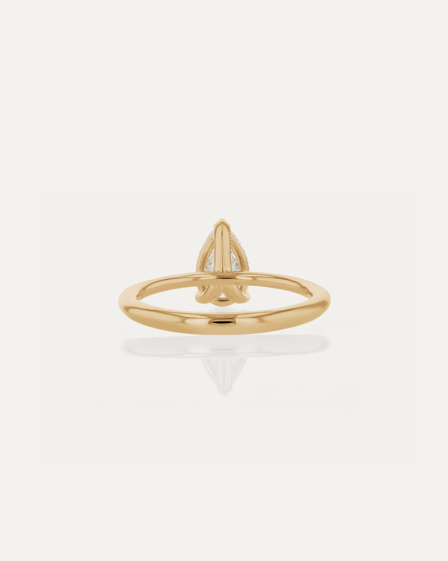 1 CT - 3 CT Pear Cut Lab grown Diamond Solitaire Engagement Ring