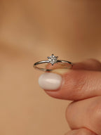 0.3 CT - 2.3 CT Round Cut Lab grown Diamond Solitaire Engagement Ring