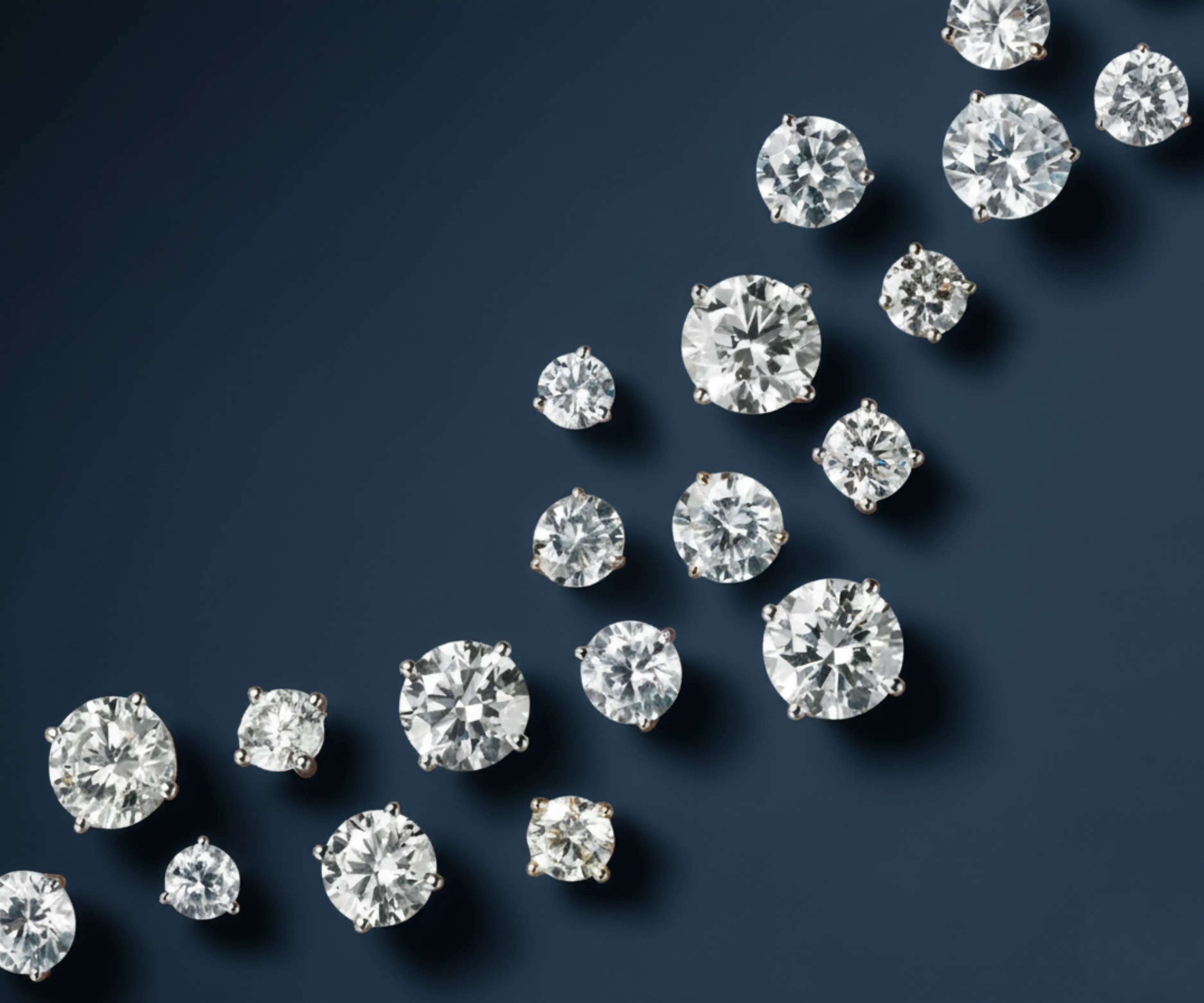Illustration or photo representing lab diamond formation and cutting process