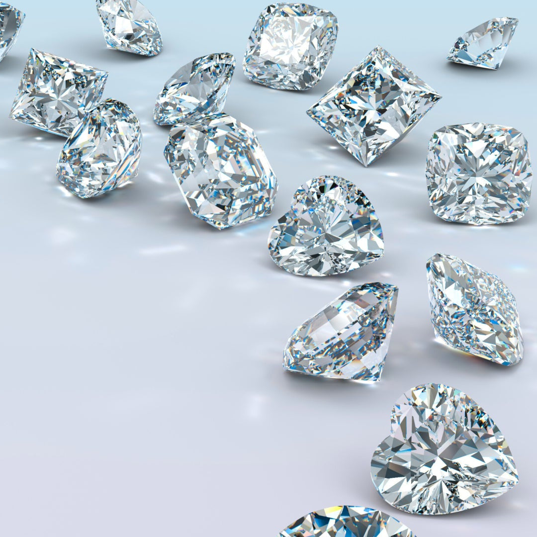 Banner for Lab-Grown Diamond Guide showing sparkling diamonds and elegant typography